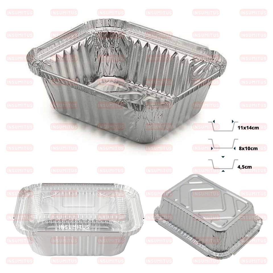 Envase de Aluminio C10 Tapa Transparente (20 unidades) 4