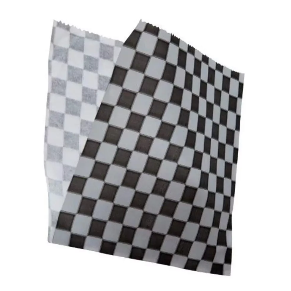 Sobres Antigrasa Cuadros Negros 17x17cm (100 unidades) 3