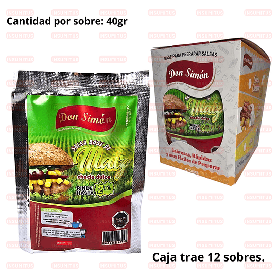 Salsa Base Maiz (40gr) Don Simon