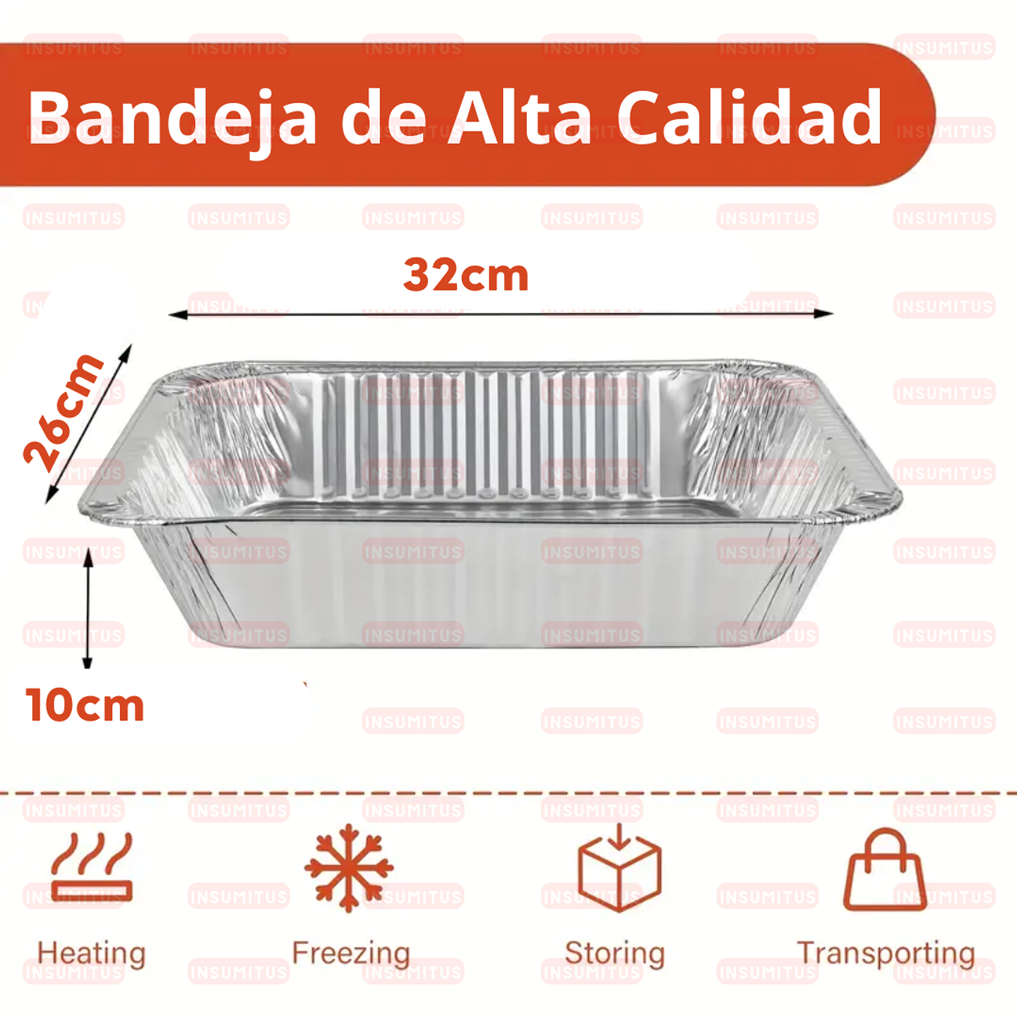 Bandeja de Aluminio 1160 (5300ml) 2