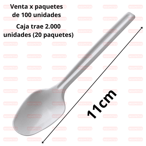 Cuchara Chica para Postres (100 unidades)