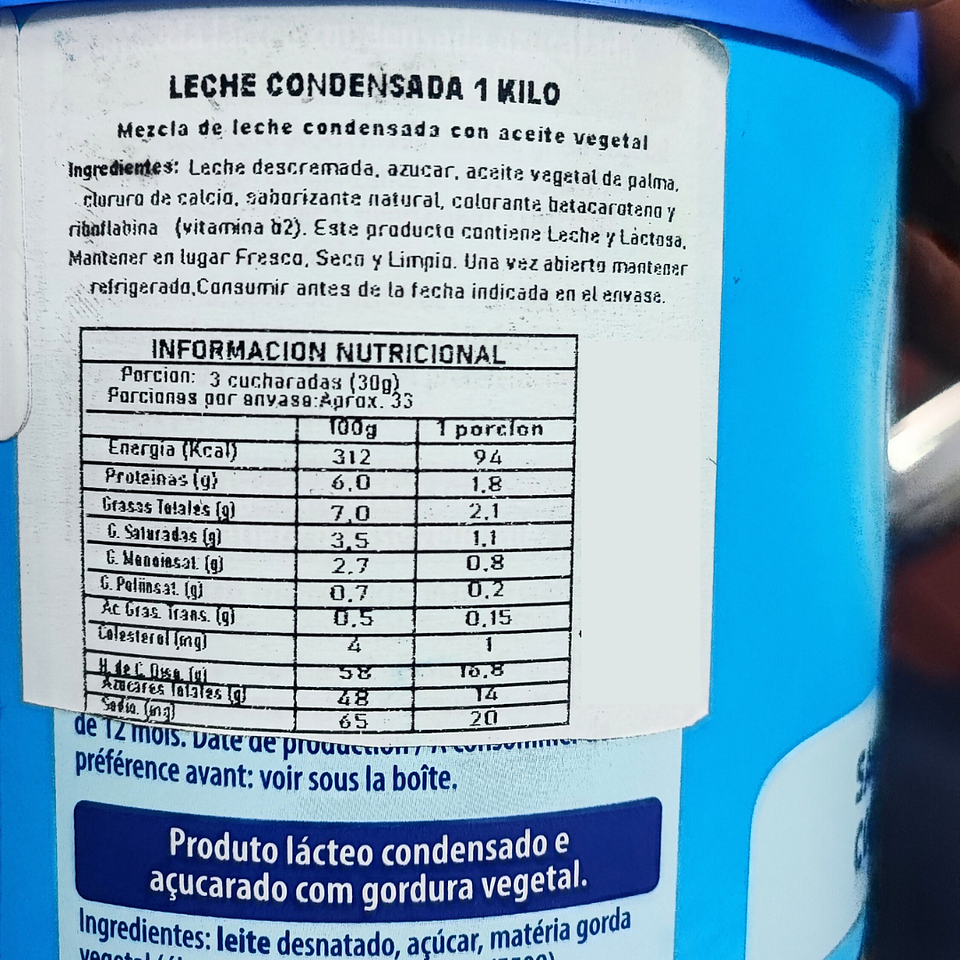 Sucedáneo Leche Condensada Bella Holandesa (1kg) 4