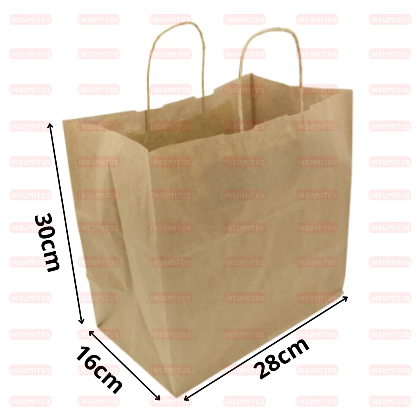 Bolsa Kraft con Asa 28x16x30cm (25 unidades) 2