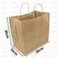 Bolsa Kraft con Asa 28x16x30cm (25 unidades) - Miniatura 2