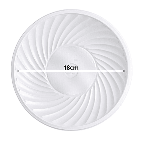 Plato Plastico 18cm (10 unidades)