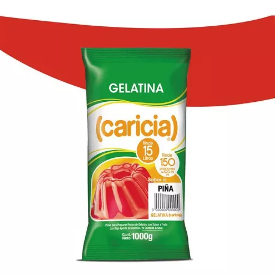 Gelatina Caricia Bolsa 1kg 3