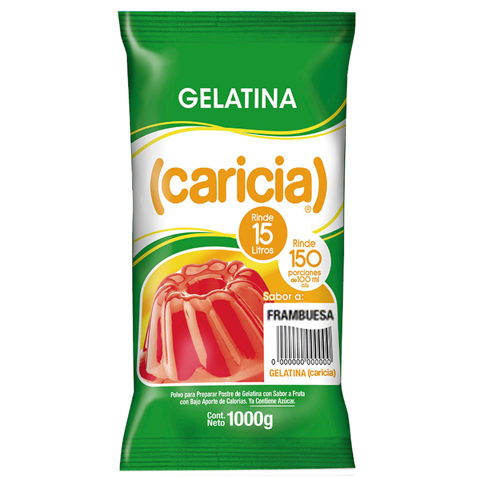 Gelatina Caricia Bolsa 1kg 1