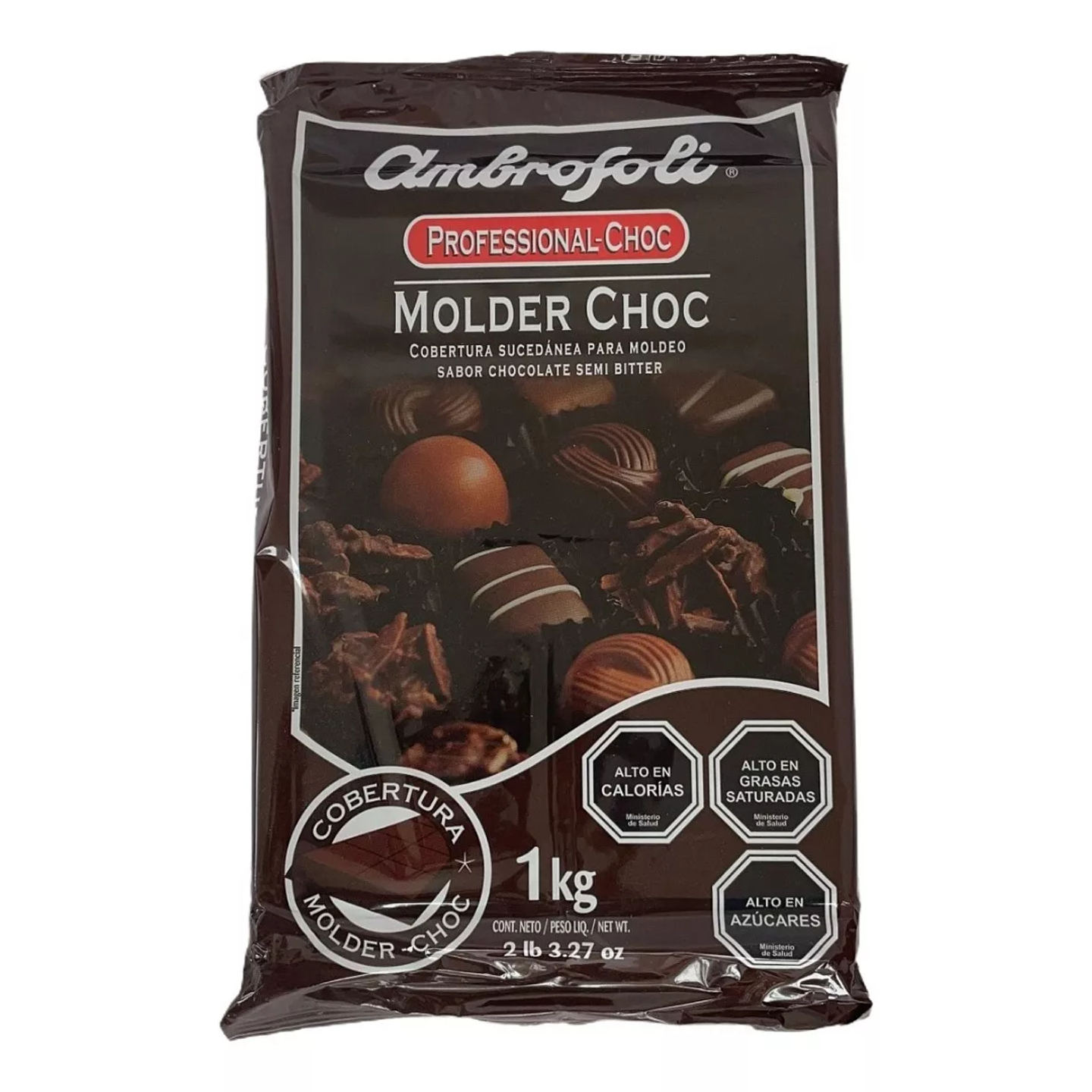 Cobertura Chocolate Molder Choc (1kg) Ambrosoli	 1