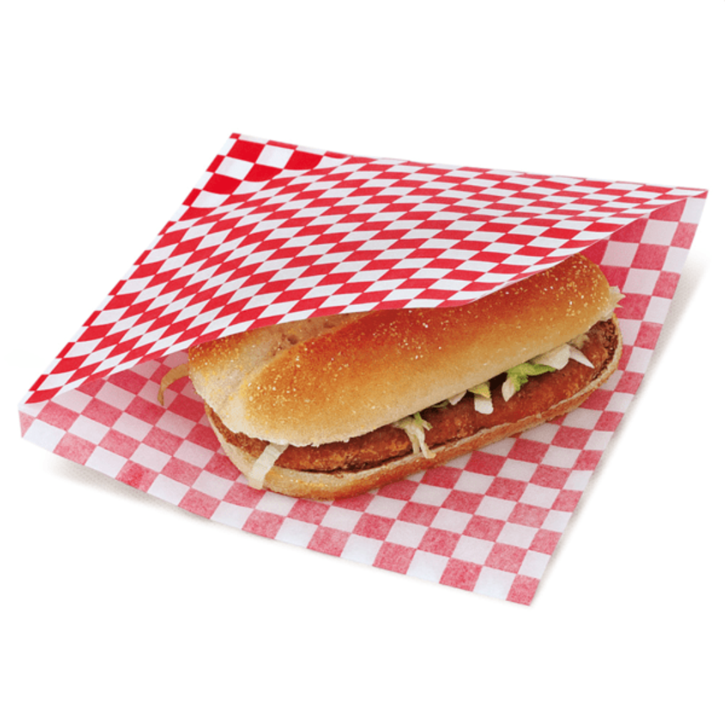 Sobres Papel Antigrasa Cuadros Rojos 18x20cm (100 unidades) 3