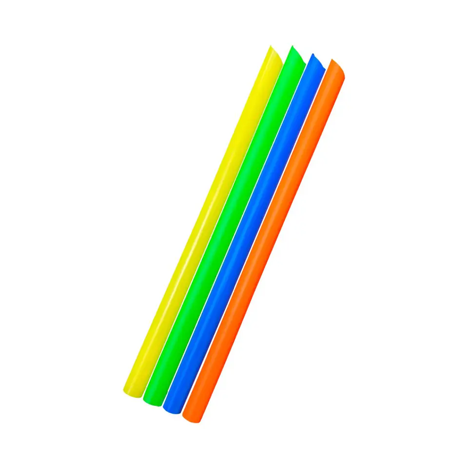 Bombillas Plasticas Gruesas de Colores 10x195mm (50 unidades) 1