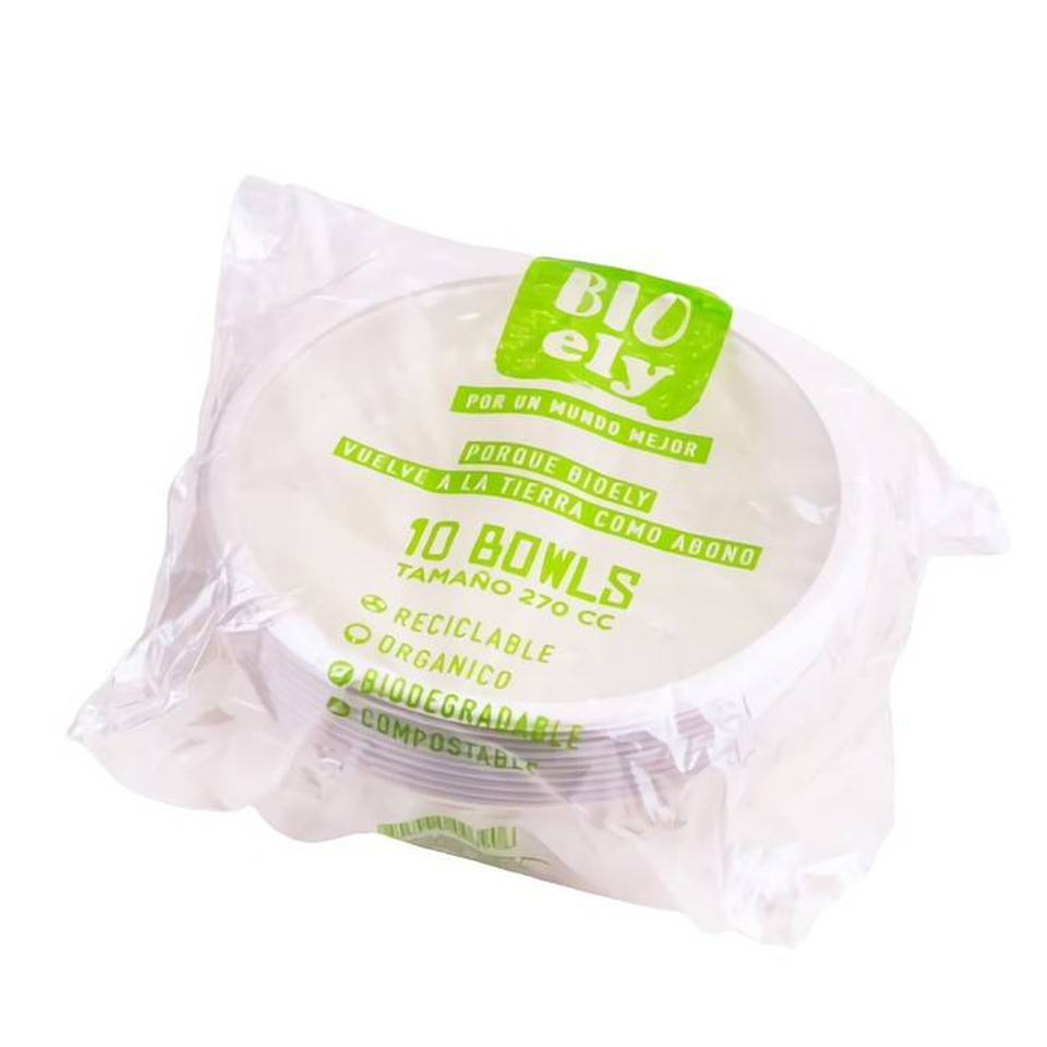 Bowl Biodegradable 9oz 270cc (10 unidades) Bioely 4