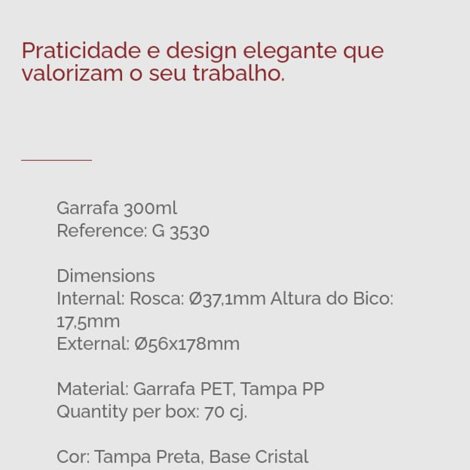 Botella PET 300ml con Tapa  3