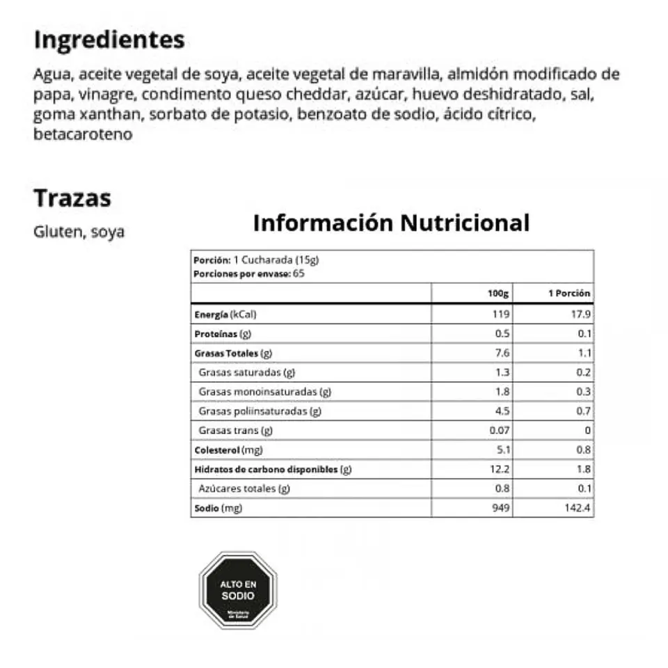 Salsa de Queso (980gr) Agrosilva 2