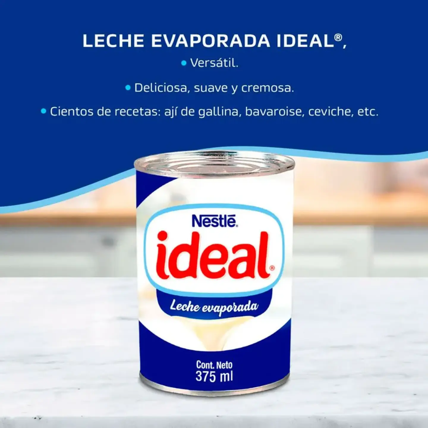 Leche Evaporada (390g) Ideal 2