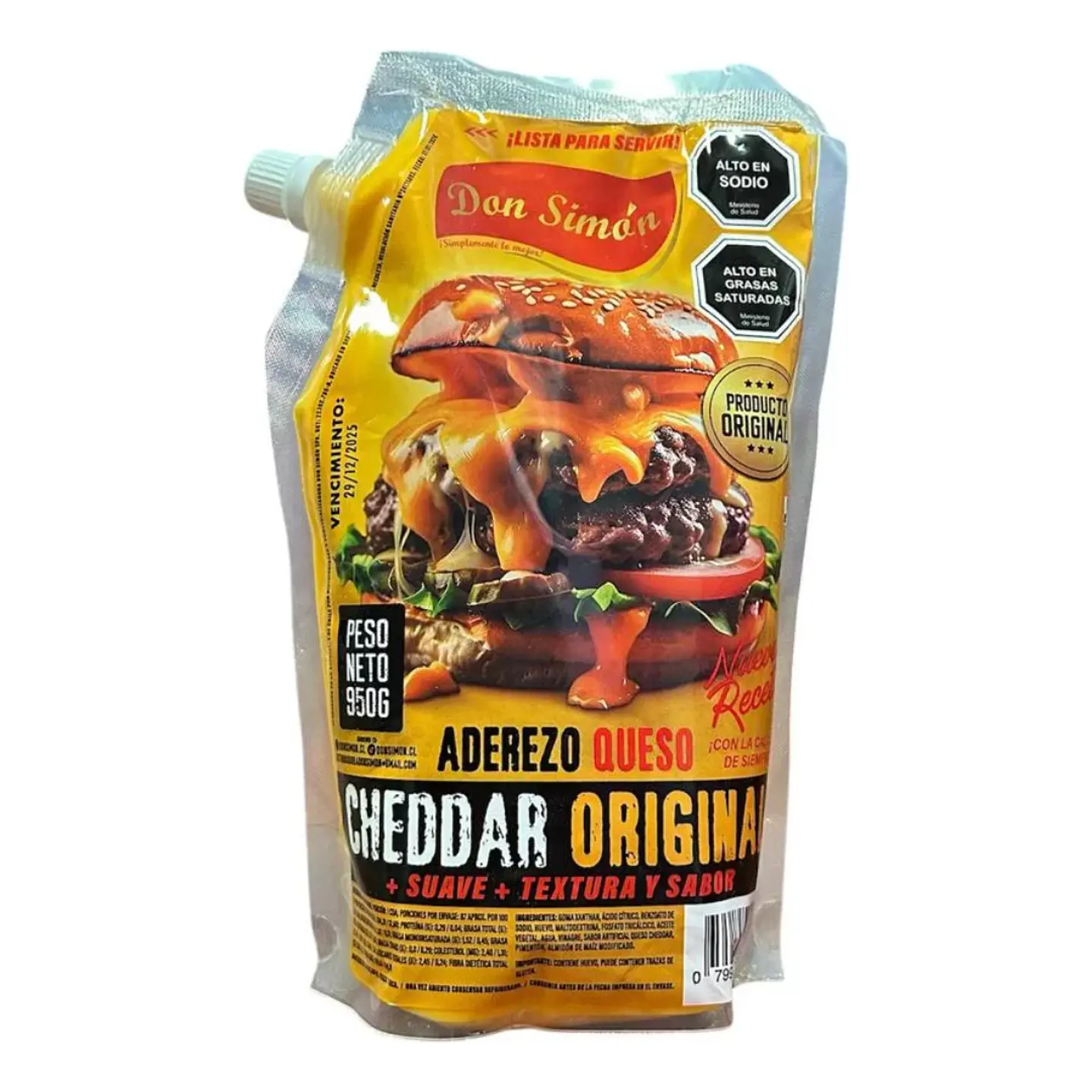 Salsa Aderezo Cheddar Original Don Simón (950gr) 1