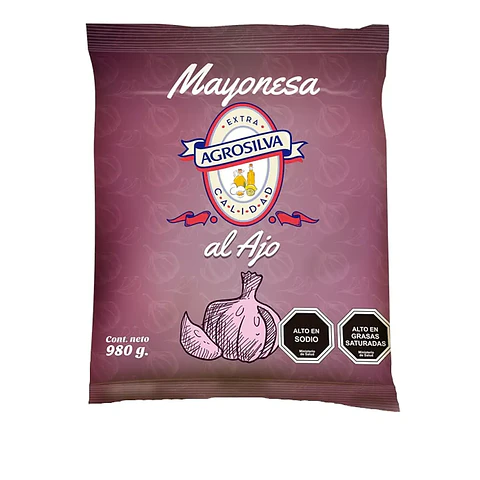 Mayonesa de Ajo Agrosilva	(980g)