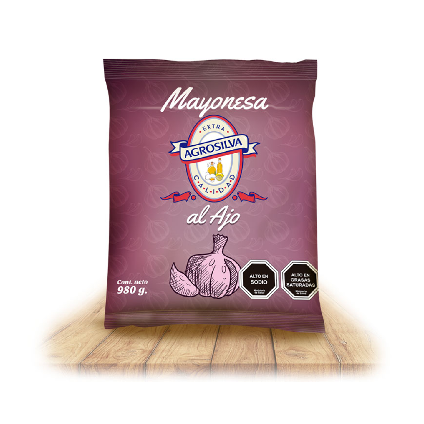 Mayonesa de Ajo Agrosilva	(980g) 2