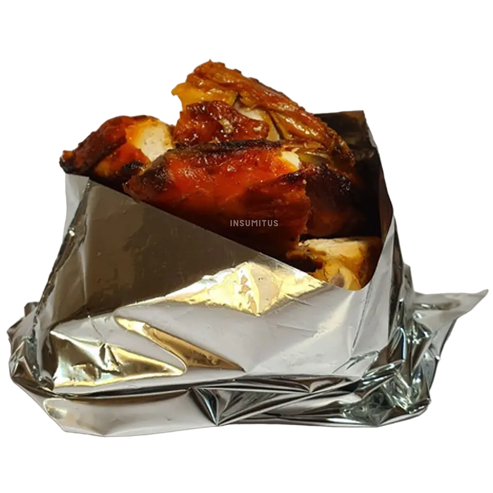 Bolsa de Aluminio para 1/4 Pollo Asado 20x25cm (100un) Insumitus® 1
