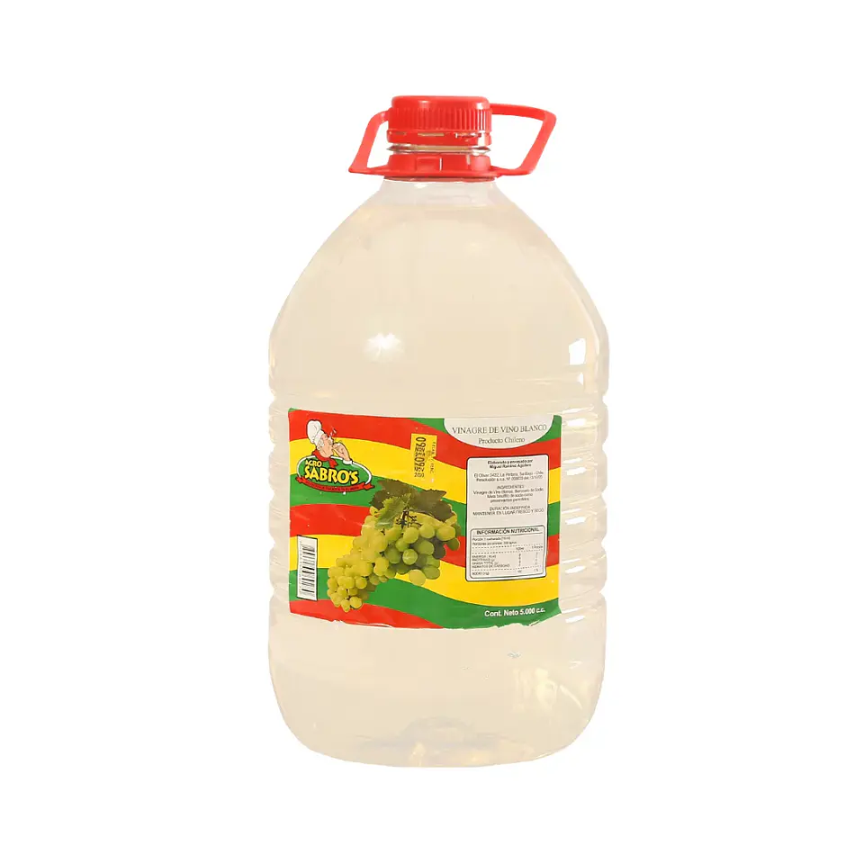 Vinagre de Vino Blanco Sabros Bidón 5 Litros	 1