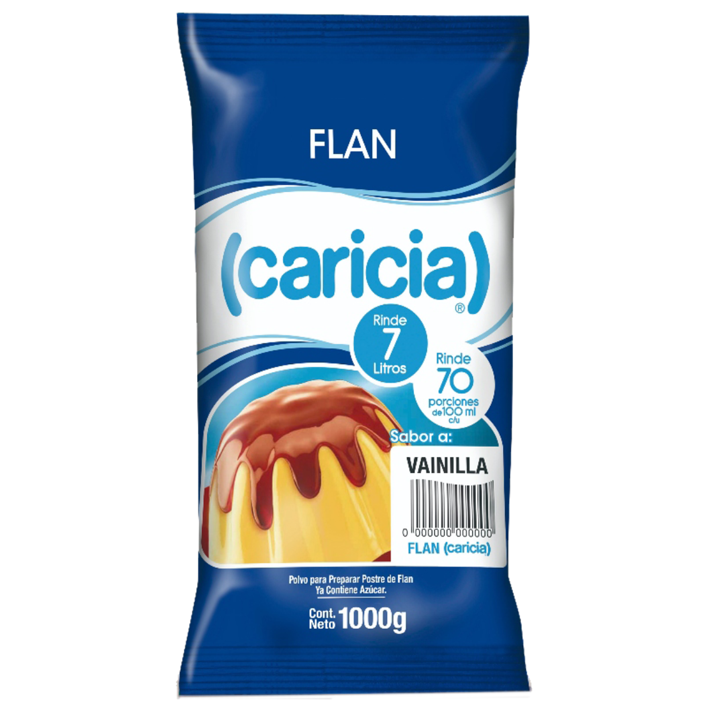 Flan Caricia Bolsa 1kg	 2