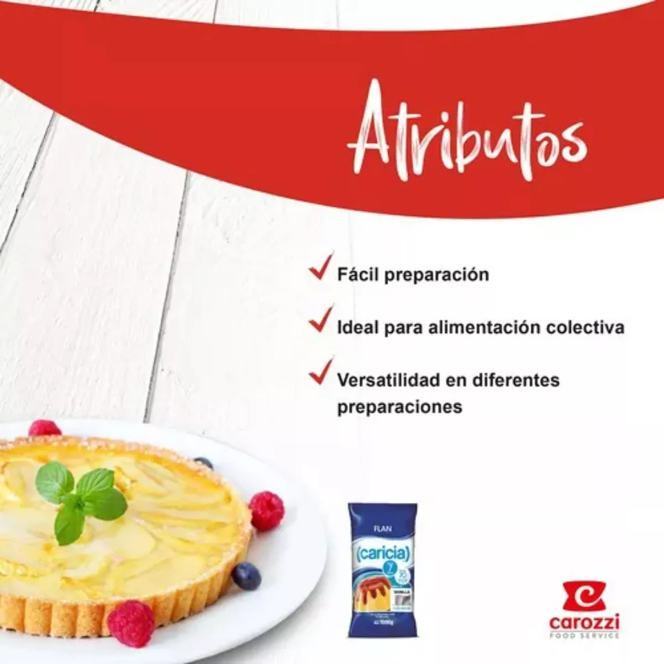 Flan Caricia Bolsa 1kg	 3