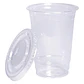 Vaso PP Transparente 10oz - 300ml con Tapa Plana (100un) - Miniatura 2