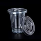 Vaso PP Transparente 10oz - 300ml con Tapa Plana (100un) - Miniatura 3