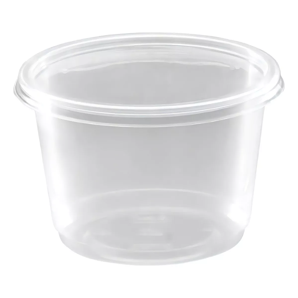 Pote / Contenedor 16oz - 500ml con Tapa (50 unidades) 1