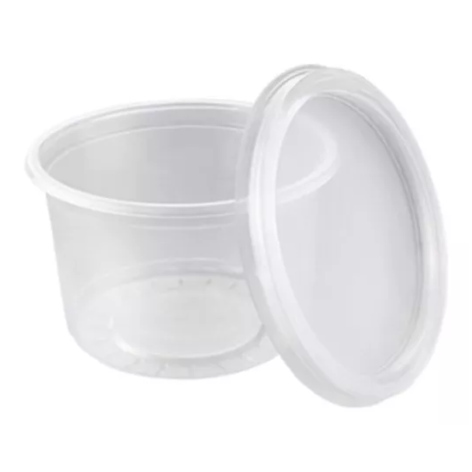 Pote / Contenedor 16oz - 500ml con Tapa (50 unidades) 4