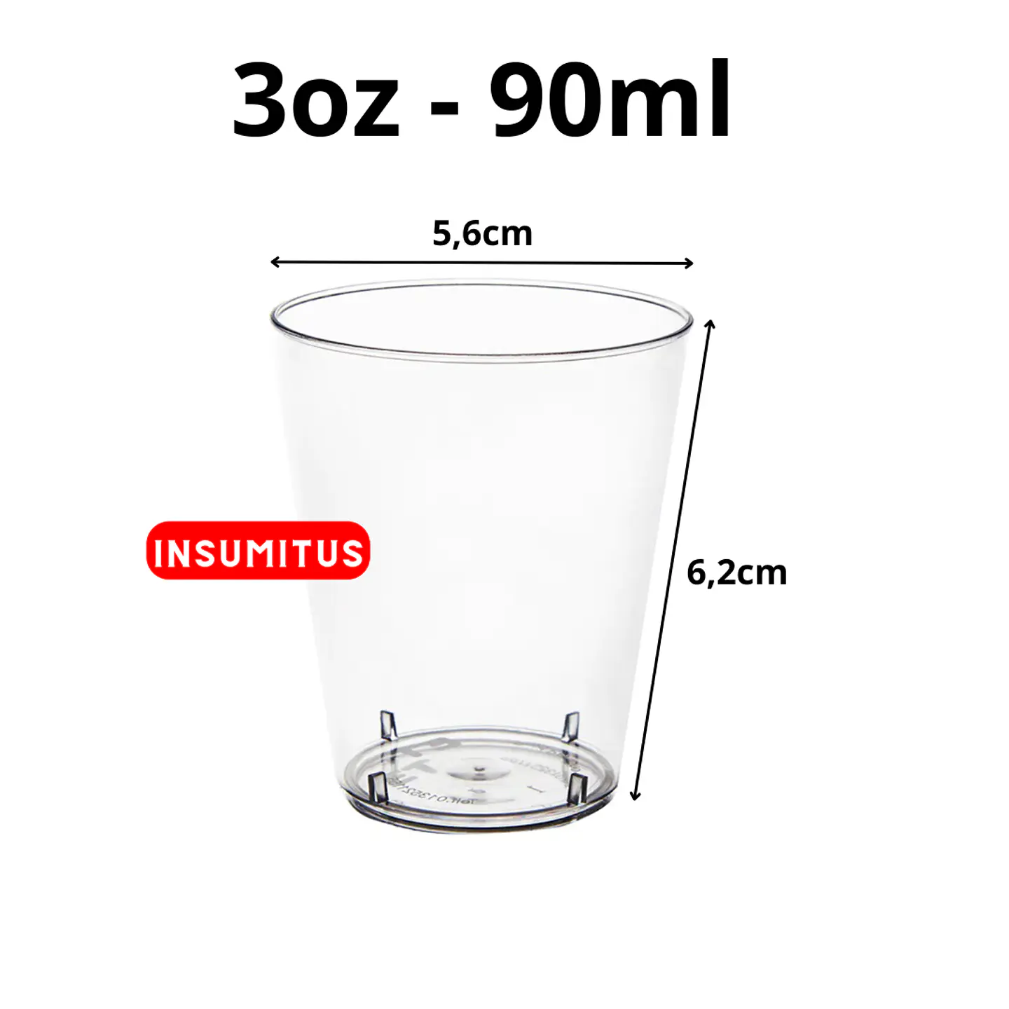 Vaso Acrilico 3oz - 90ml (25 unidades) 2