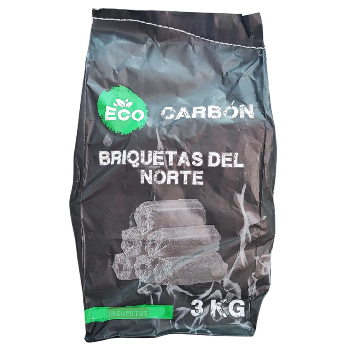Briquetas de Carbón Bolsa 3kg + Guantes + Encendedor Rápido 1