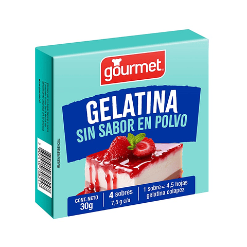 Gelatina sin Sabor Gourmet 30gr