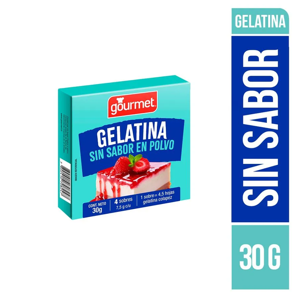 Gelatina sin Sabor Gourmet 30gr 3