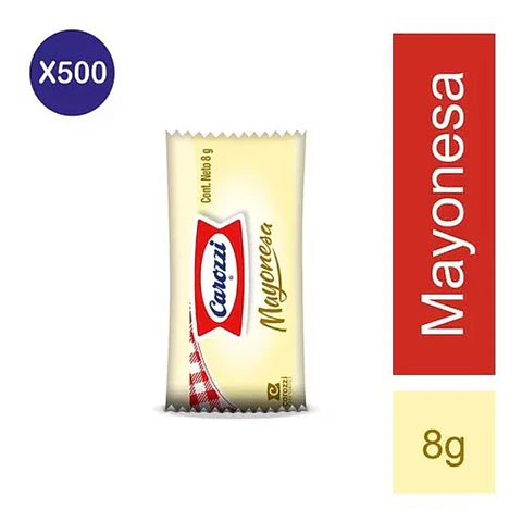 Mayonesa en Sachet Carozzi (500x8gr)