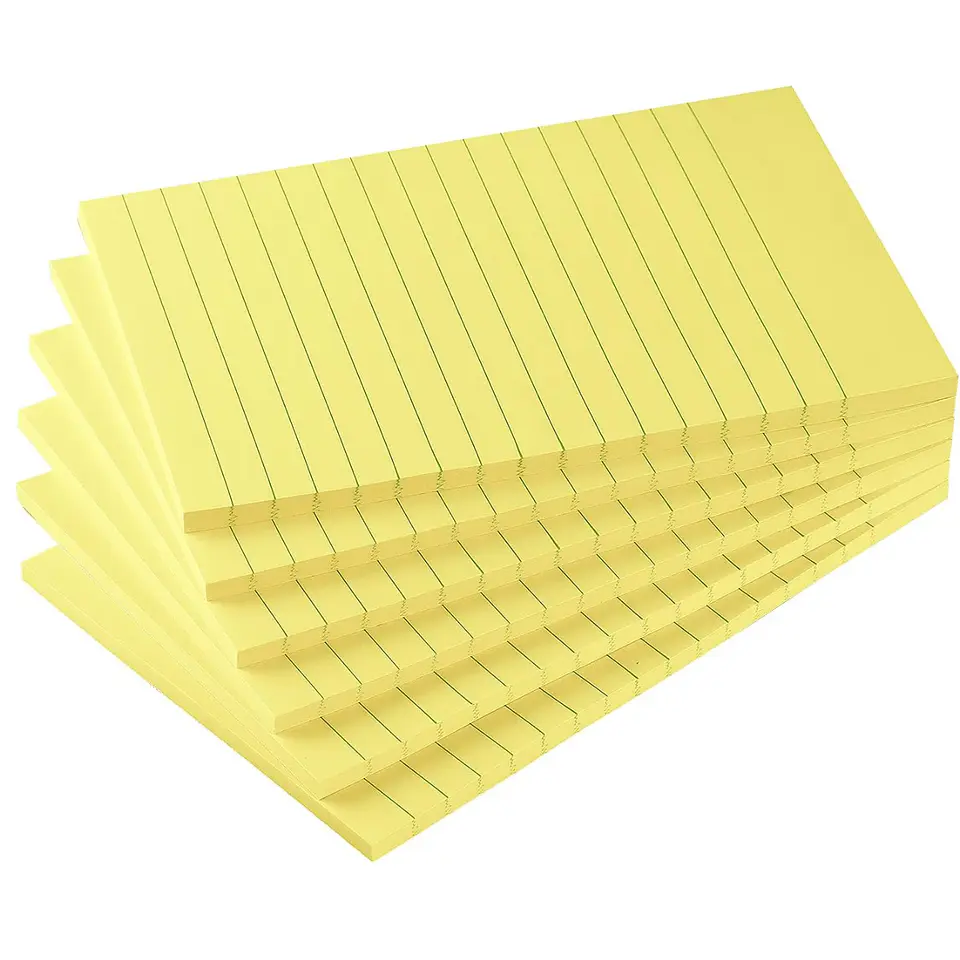 Nota Adhesiva Amarillas 101x152mm x 100 hojas 2