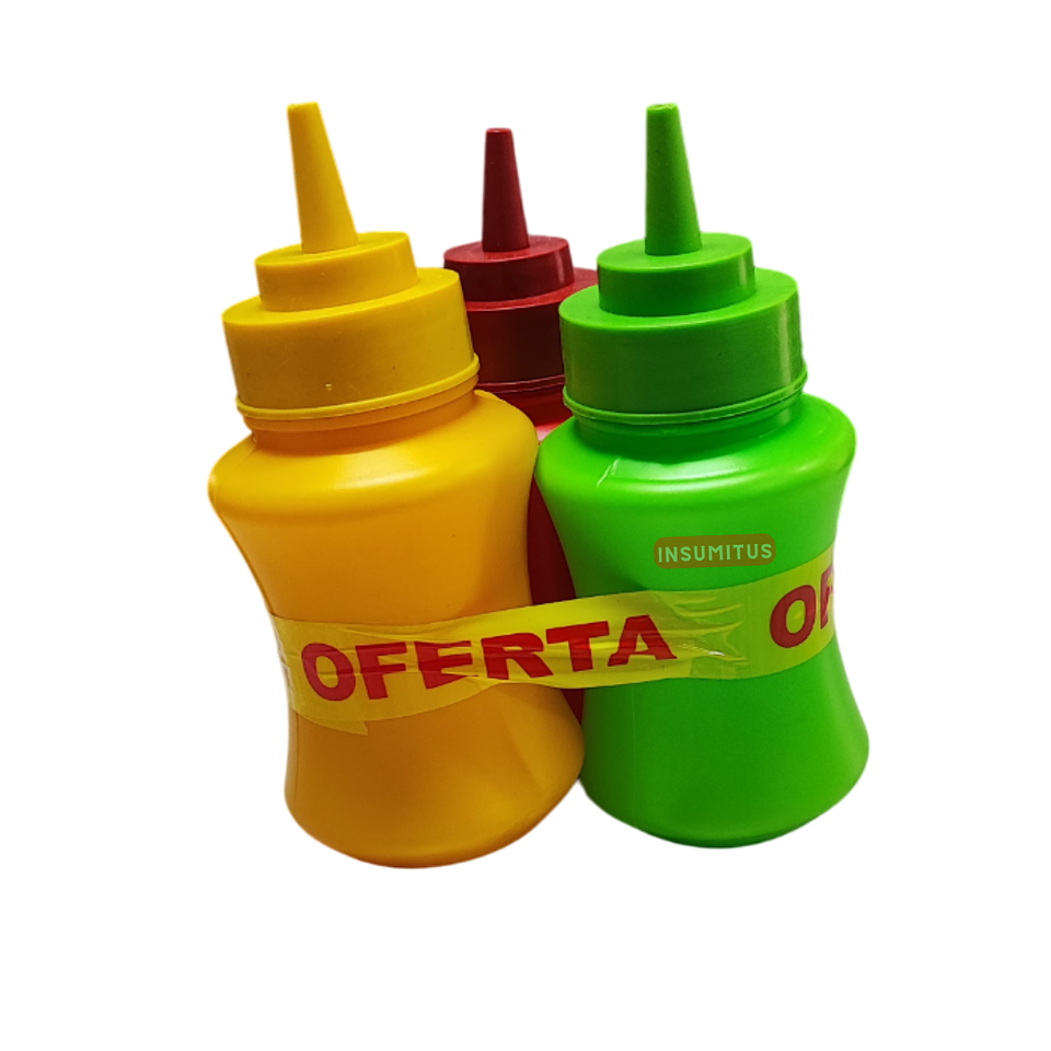 Set 3 Dispensadores de Salsas 380ml 2