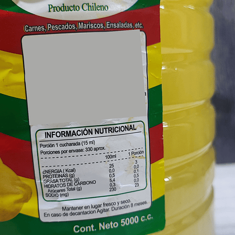 Jugo Sucedáneo de Limón Bidón 5 Litros