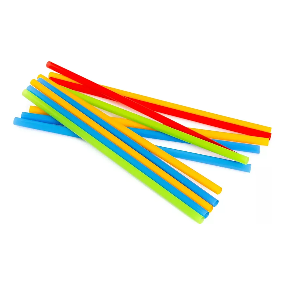 Bombillas Plasticas Gruesas de Colores 8x205mm (100 unidades) 1