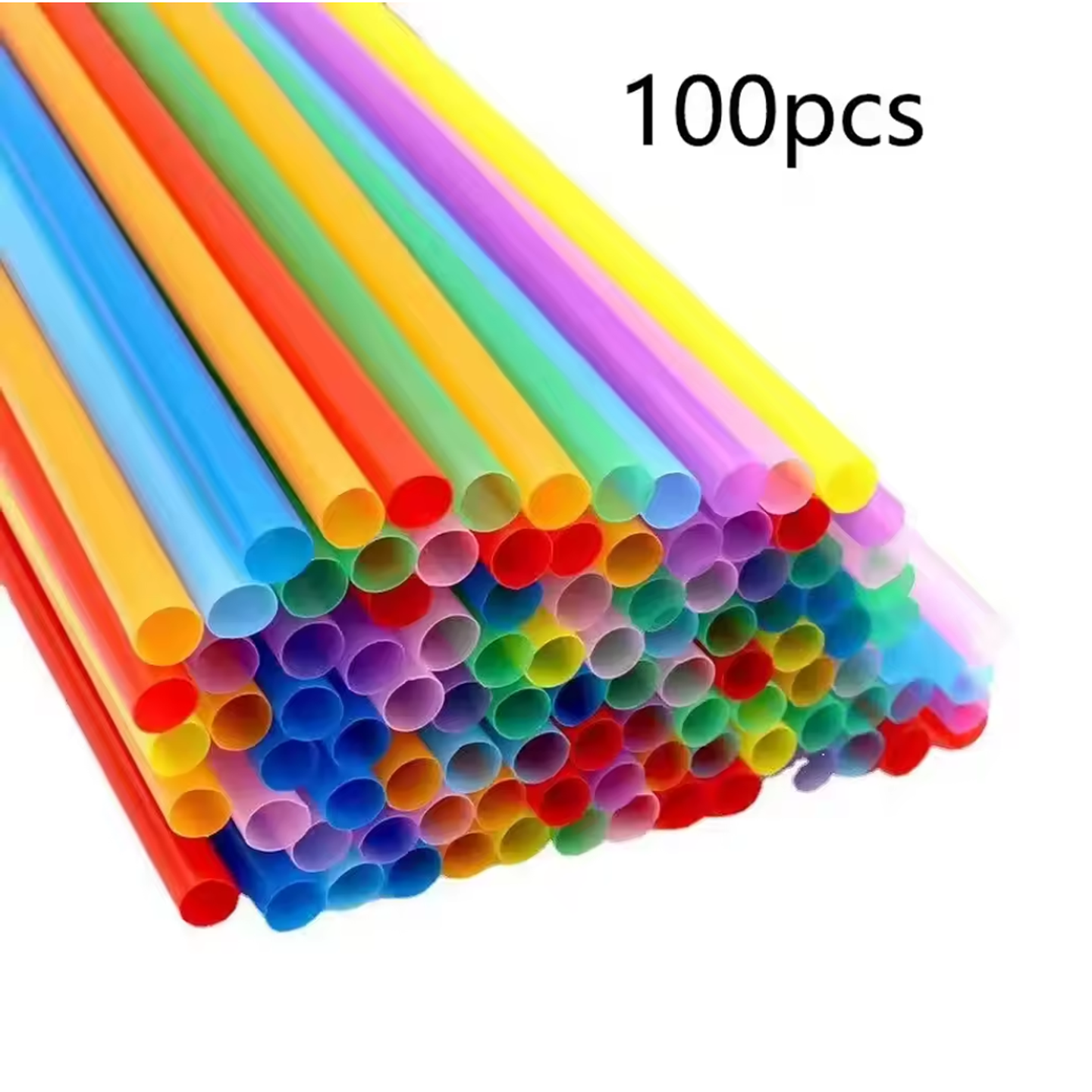 Bombillas Plasticas Gruesas de Colores 8x205mm (100 unidades) 3