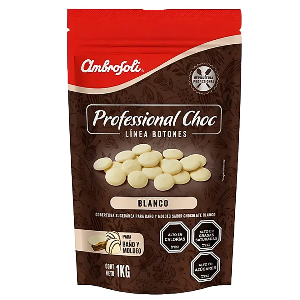 Cobertura Botones Blancos Ambrosoli (1kg) 1