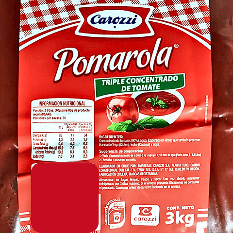 Triple Concentrado de Tomate Pomalora 3kg