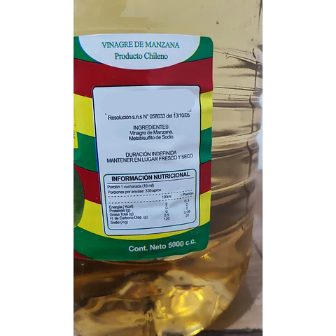 Vinagre de Manzana Sabros Bidón 5 Litros