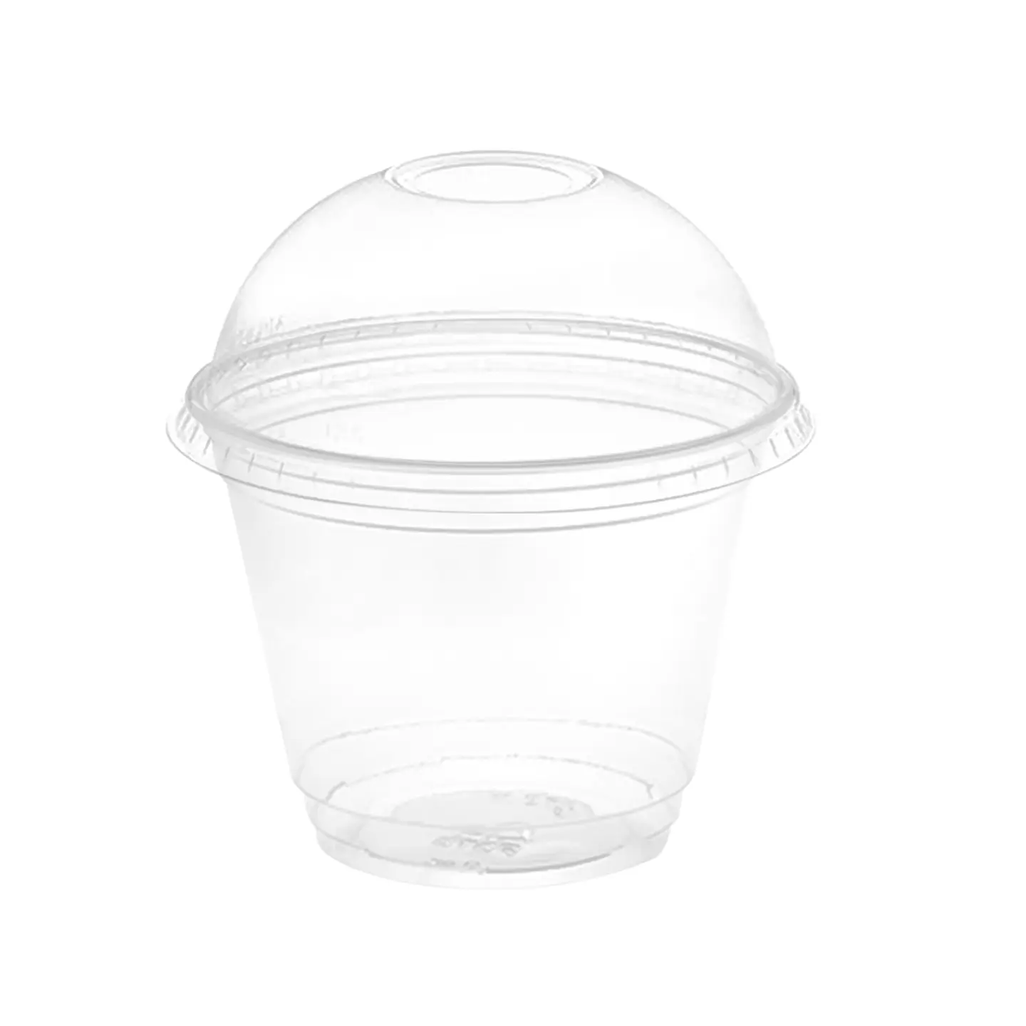 Vaso Pet con Tapa Domo Con Hoyo 265ml - 9oz (50 unidades) 4