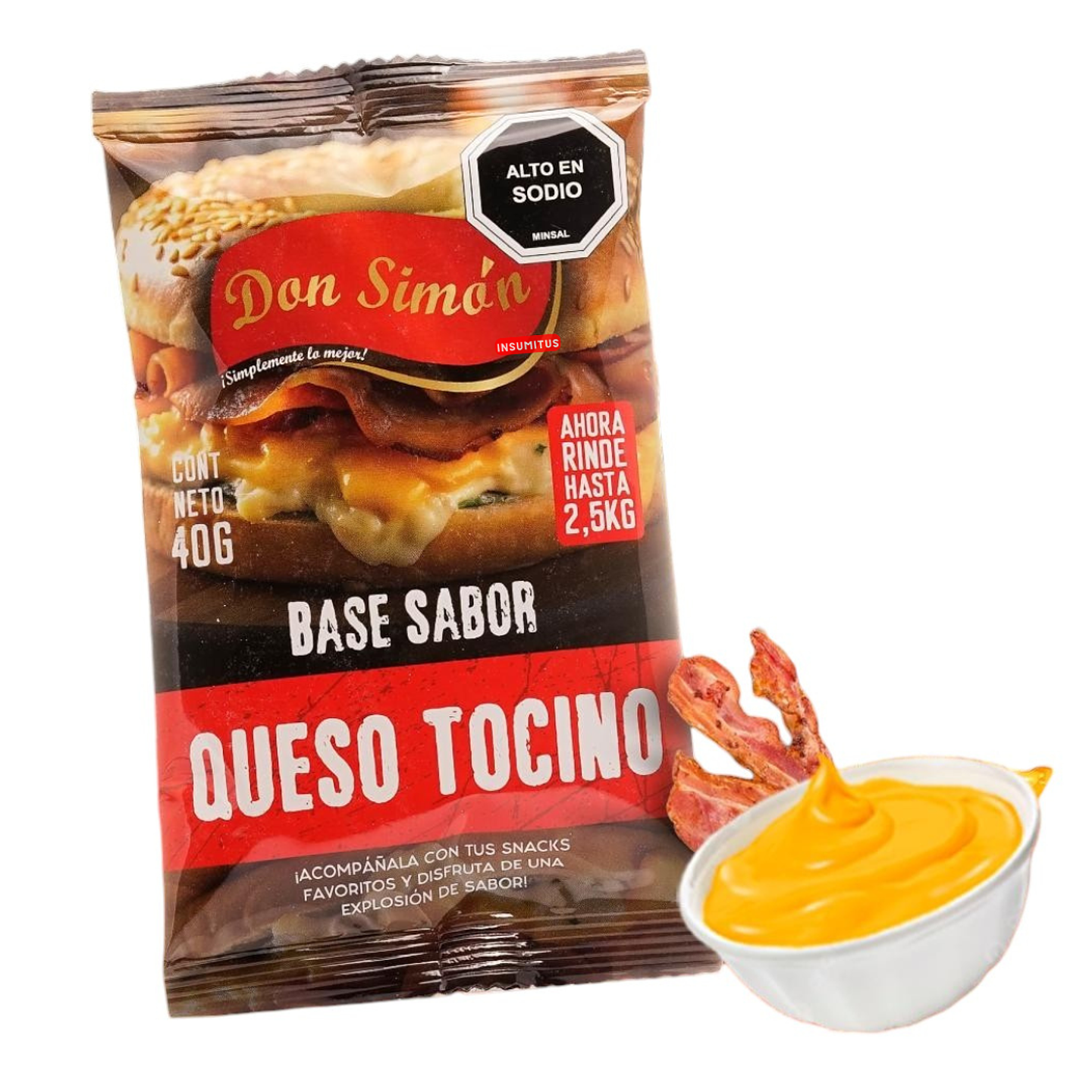 Salsa Base Queso Tocino (40gr) Don Simon 1