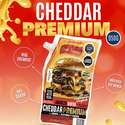 Salsa Aderezo Cheddar Premium Don Simón (950gr)