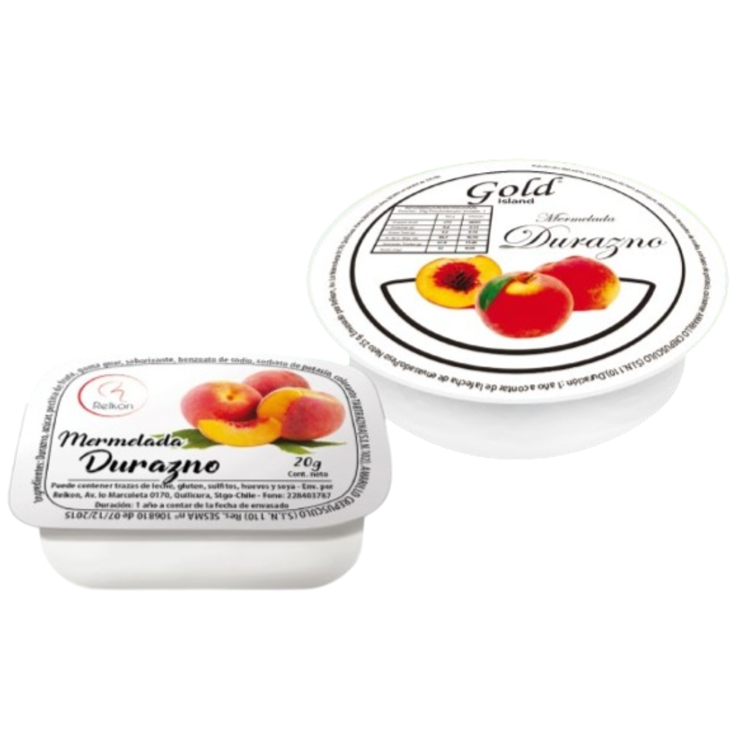 Mermelada de Durazno Relkon (20gr x 192un) 1