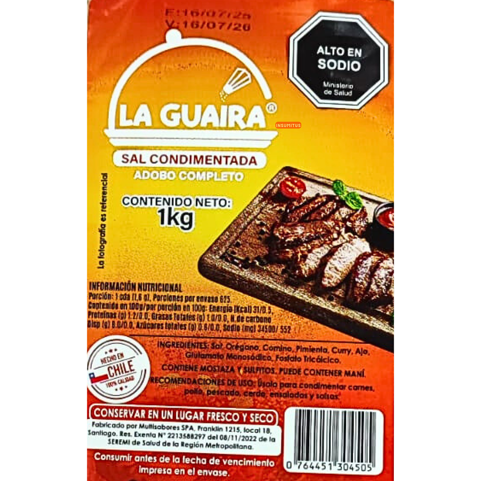 Sal Condimentada Adobo Completo La Guaira  3