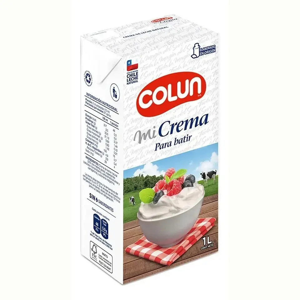 Crema de Leche para Batir Colun 1 litro 1