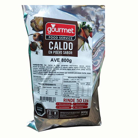 Caldo de Ave en Polvo Gourmet 800gr
