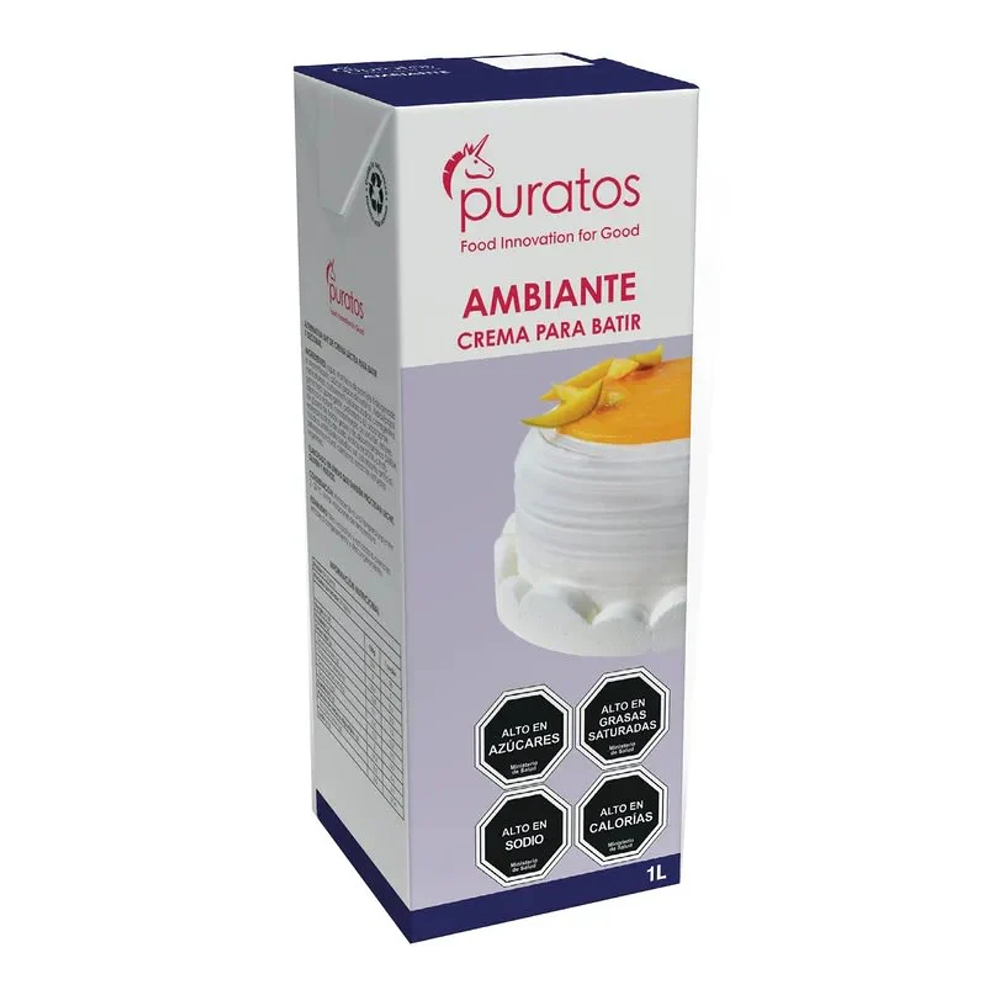 Crema Chantilly Ambiante Mix Vegetal Puratos 1 litro 1